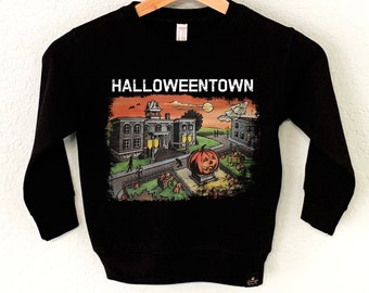 HALLOWEEN TOWN Boys Halloween Sweatshirt, kids Halloween shirts, Halloween sweater boys, boys Halloween Town Shirt, boys Halloween sweaters