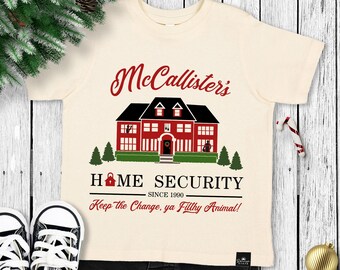 McCallister's Home Security jultröja för pojkar, jultröjor för babypojkar, jultröjor för ungdomar, t-shirts för pojkar, jultröjor för 2 år