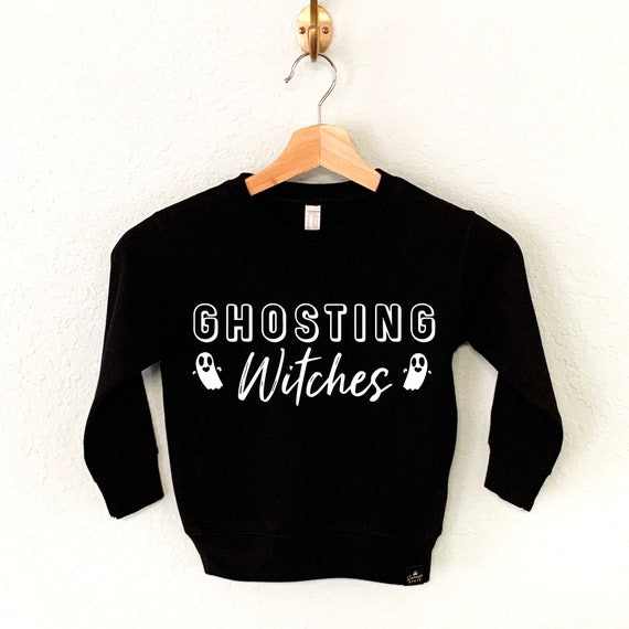 GHOSTING WITCHES Boys Halloween Felpa, bambini Halloween camicie