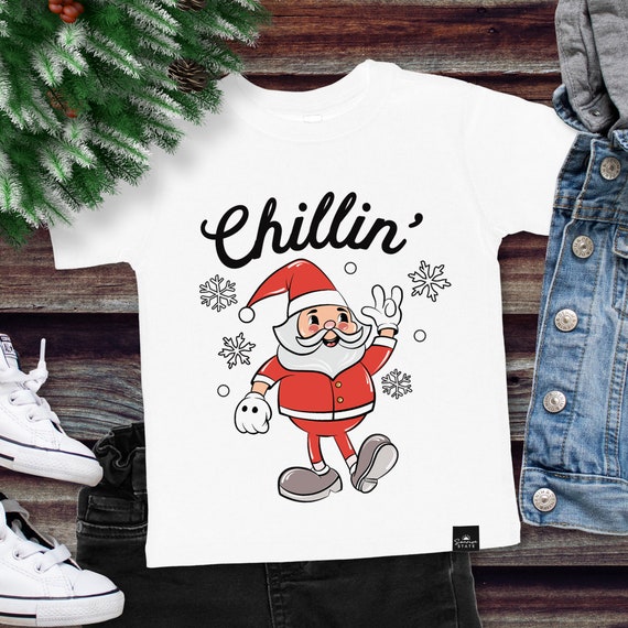 CHILLIN Santa CLAUS Boys Christmas Shirt, kids Christmas shirts, Christmas tshirt boy toddler, chillin' Santa Boys Christmas shirt CHILLIN Santa CLAUS Boys Christmas Shirt, kids Christmas shirts, Christmas tshirt boy toddler, chillin' Santa Boys Christmas shirt