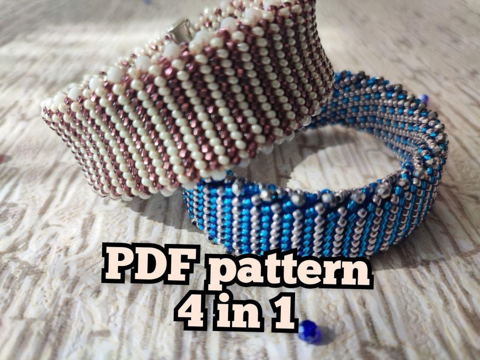 Crochet Beaded Bracelet Pattern, Seed Bead Jewelry (PDF Pattern) - Etsy
