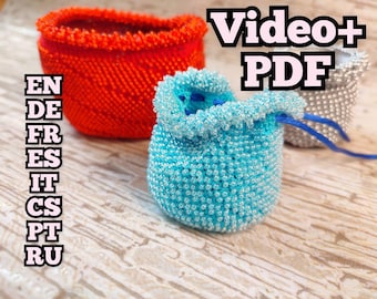 Detailed Bead Crochet Gift Bag Tutorial – PDF Pattern + Full Video Tutorial