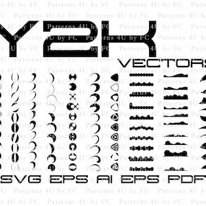 Y2K Aesthetic 100 Vector Icons Bundle, Vectors for Graphic Design, Logos, Clothing, Svg, Ai, Eps, Pdf, Png, 80s, back to 90s, 2000s