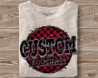 Personalized Mascot Football PNG: Custom Team Design (Digital Download)
