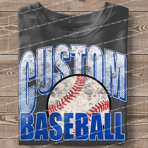 Personalized Mascot Baseball PNG: Custom Team Design (Digital Download)