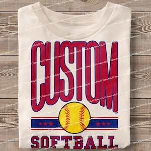 Personalized Mascot PNG Softball Custom Your Team, Varsity School Softball Team Sublimation, School Name, Digital Download, Custom Design