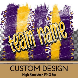 Custom Team Name PNG: School Spirit Design (Digital Download)