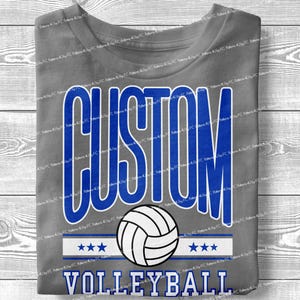 Mascota PNG de voleibol personalizada para tu equipo, sublimación de equipo de voleibol escolar, nombre de la escuela, diseño personalizado de descarga digital