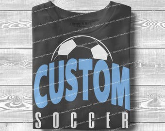 Personalized Soccer Mascot PNG: Custom Team Clipart (Digital Download)