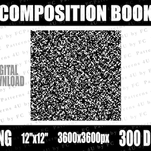 Composition Book Cover Digital Paper, Composition Notebook Digital Paper, Journal Pattern, Planner Designs, School Notebook Digital Paper