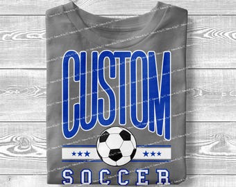 パーソナライズされたマスコットサッカーPNG：カスタムチームデザイン（デジタルダウンロード）