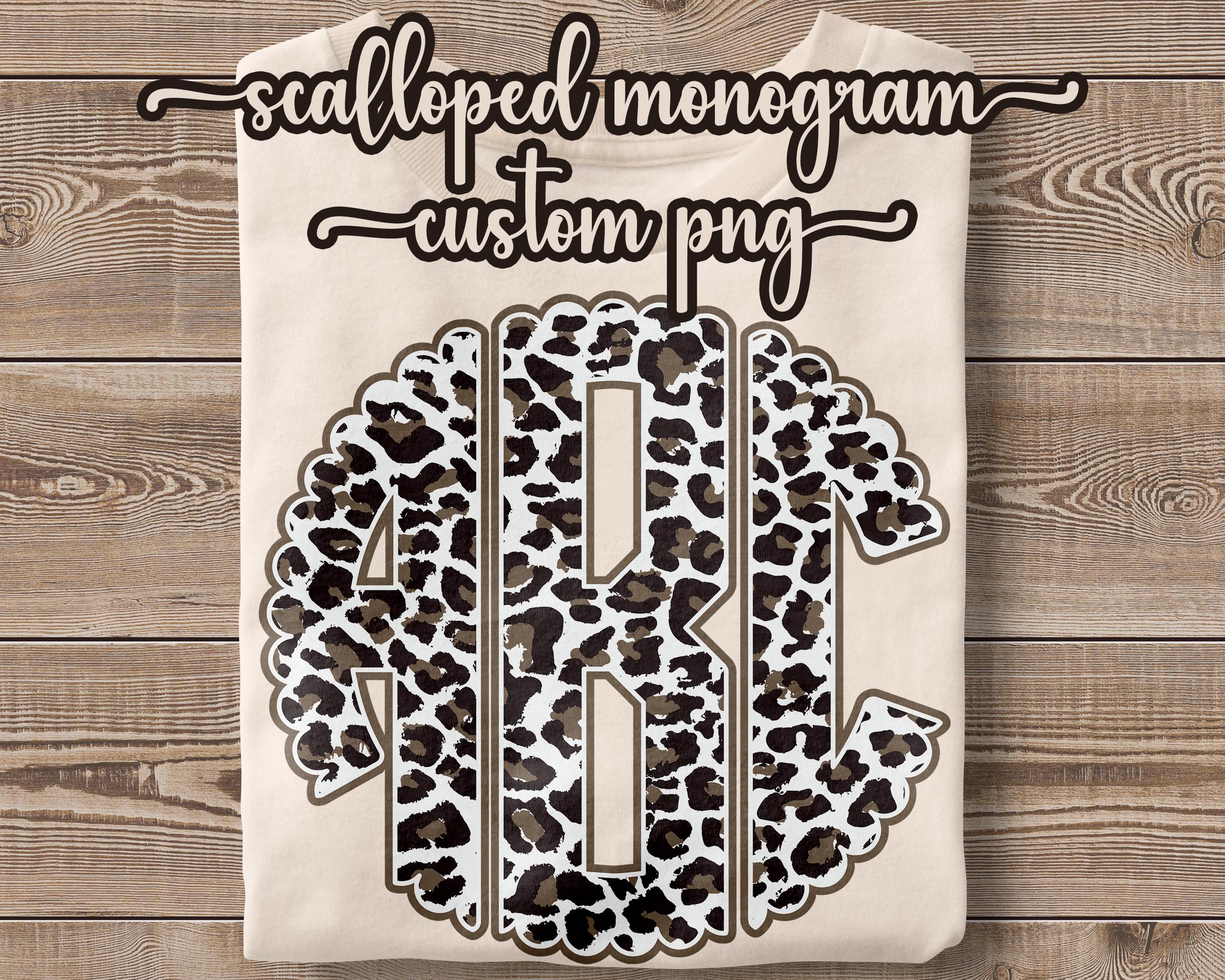 Leopard Print Monogram Sweatshirt Etsy UK