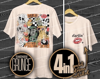 Western Cowgirl PNG: Retro Punk Collage, Distressed Digital Design