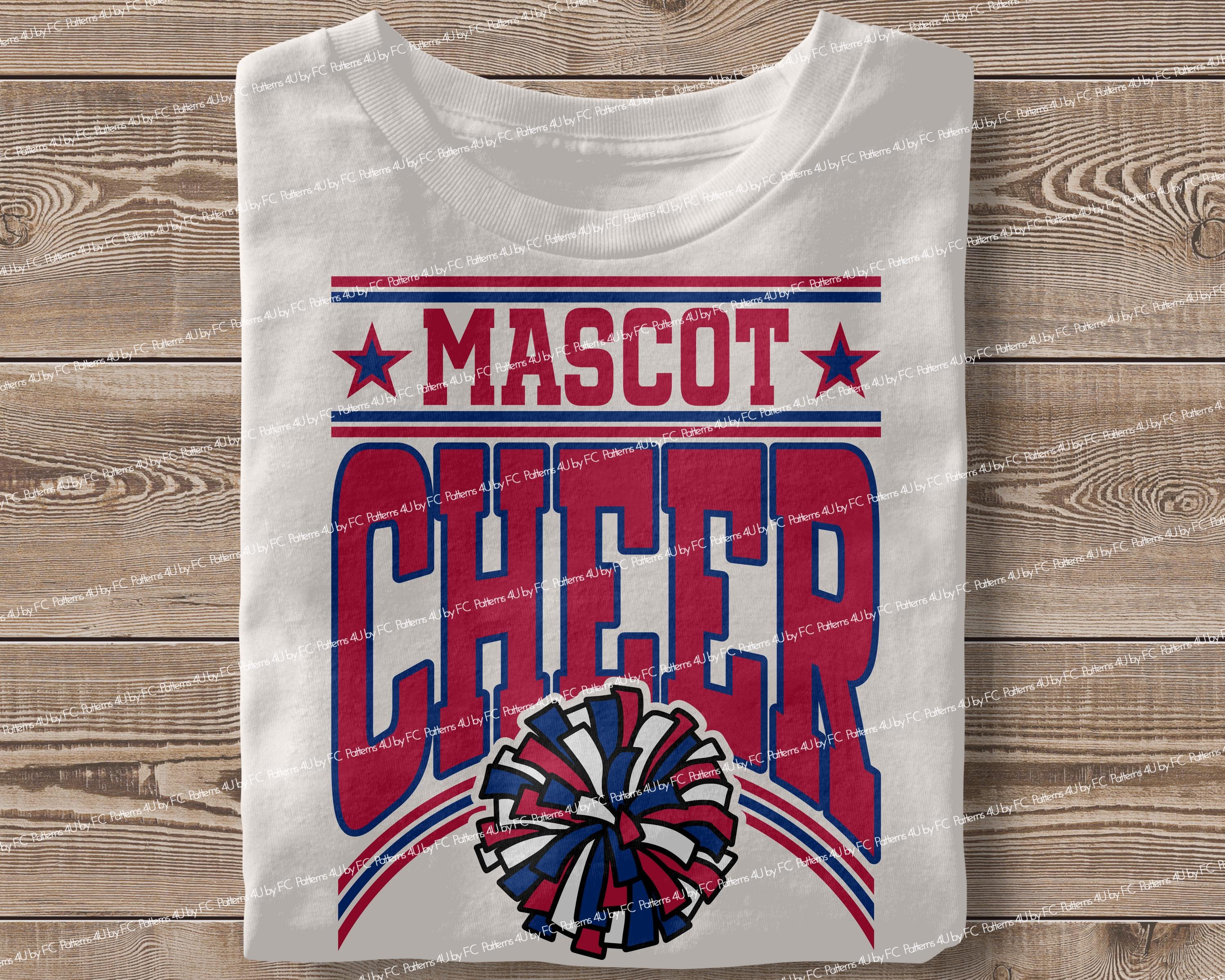 Cheer Team Personalized Mascot PNG Custom Design Your Team, Cheerleading Squad Varsity School Sublimation, School Name, Digital Download