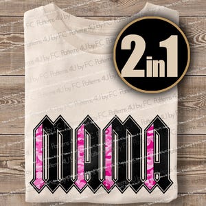 ROZE Old School Camo Mama PNG Jacht Camouflage Sublimatie Digitaal ontwerp Militair Lake Beach Country Trending shirtontwerp zomertijd