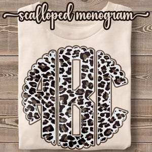 Retro Leopard ausgebogtes Monogramm rund Alphabet Gepard Kreis Initialen Alpha, Country, Jagd, Western, Tier, Hemden, Tassen, Sweatshirts