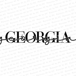 Georgia SVG, State Svg, America Svg, Georgia PNG, Cut files, Cricut, Silhoutte, Clipart, Shirt, Clothing, Georgia Design