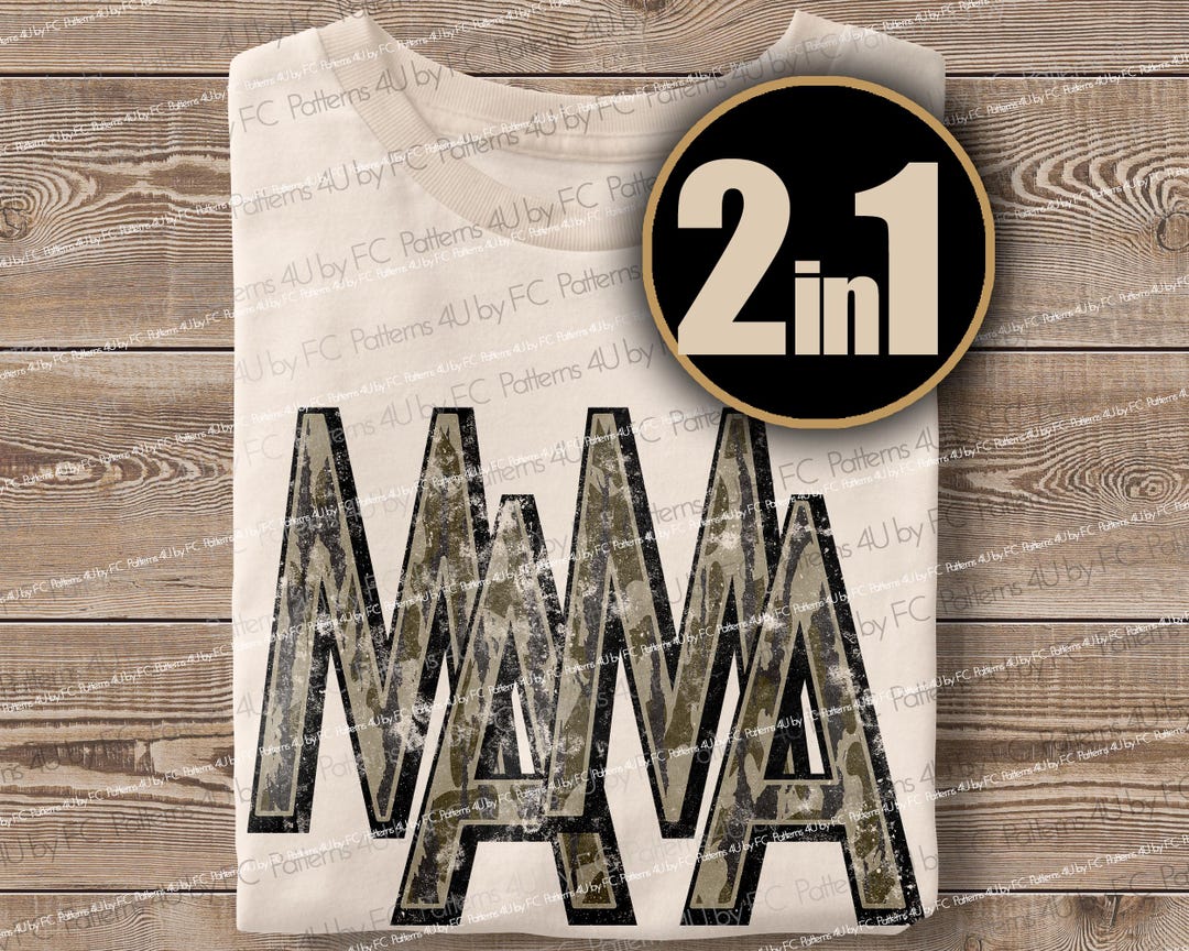 Mama Old School Camo Tee