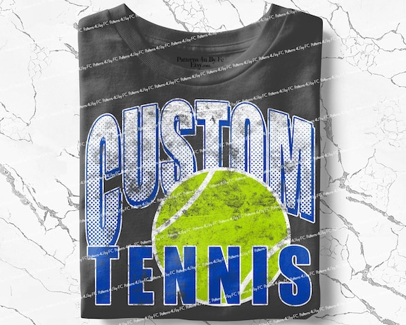 Personalized Mascot Tennis  PNG: Custom Team Design (Digital Download)