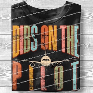 Rétro femme pilote PNG avion chemise aviation pilote femme cadeau chemise pilote petite amie sweat T-Shirt dessins sublimation téléchargement numérique