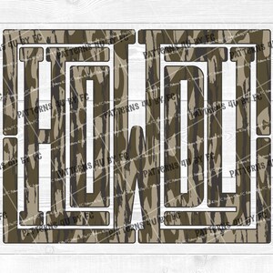 Howdy Camo Trendy Vintage PNG Südliche Retro Cowgirl Country Western Cowboy Zitat, Tarnungssublimationsdesign für Hemdschalenbecher DTF DTG