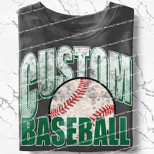 Personalized Mascot Baseball PNG: Custom Team Design (Digital Download)