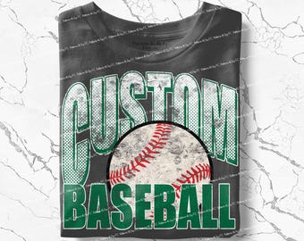 Personalized Mascot Baseball PNG: Custom Team Design (Digital Download)