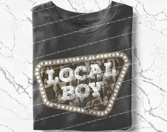 Local Boy PNG Southern Boy Retro Camo Hunting Design Country Shirt Digital Download