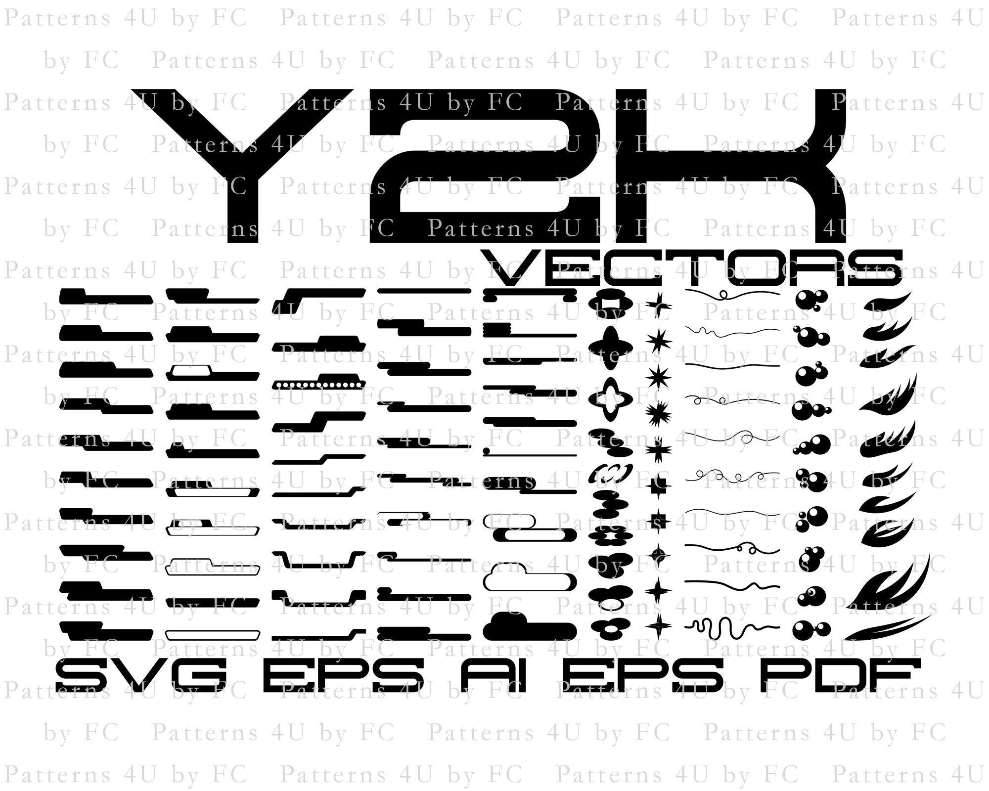 Y2K Aesthetic Vector Icons Super Star Pack for Graphic Design, Logos,  Clothing, Svg, Ai, Eps, Pdf, Png, 80s, back to 90s, 2000s