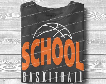Personalized Basketball Mascot PNG: Custom Team Clipart (Digital Download)