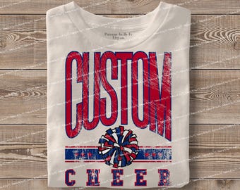 Personalized Cheer Team Mascot PNG: Custom School Design (Digital Download