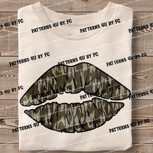 Camouflage Old Camo Sexy Lippen PNG, Jagdtarnung Sublimation Digitales Design Militärsee Strand Land Jägerhemd Design Alte Schule