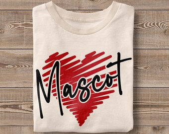 Custom Team Mascot PNG: Personalized School Spirit Design (Digital Download)