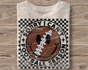 Retro Football PNG: Checkered Groovy Sublimation Design (Digital Download)