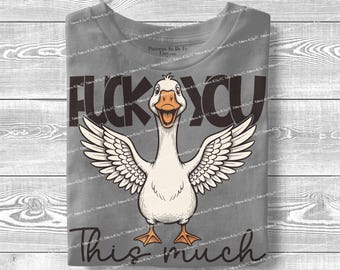Dummer Gans PNG - Lustiges Tier T-Shirt Design (Digitaler Download)