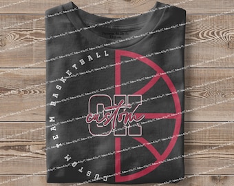 Personalized Mascot Basketball PNG: Custom Team Design (Digital Download