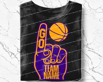 Personalized Mascot Basketball PNG: Custom Team Design (Digital Download)