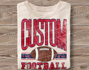 Personalized Mascot PNG Football Custom Your Team, Varsity School Football Team Sublimation, School Name, Digital Download, Custom Design