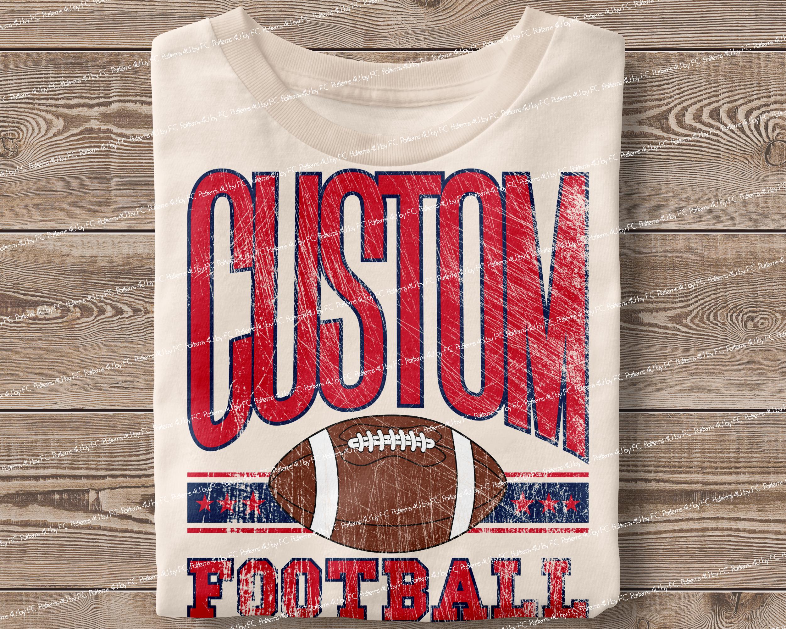 Personalized Mascot Football PNG: Custom Team Design (Digital Download)