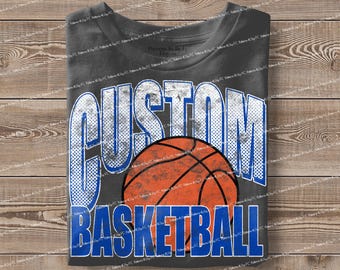 Personalized Mascot Basketball PNG: Custom Team Design (Digital Download