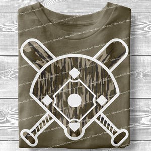 Bastões de beisebol camuflagem camuflagem antiga diamante beisebol meninos meninas png softball home plate sublimação design digital homens mulheres camisa velha escola