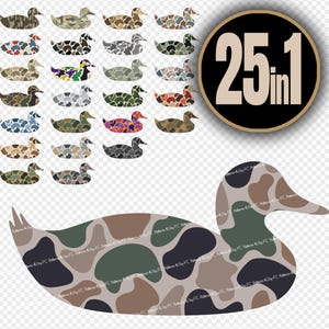 Retro Zugvögel Wasservögel ClipArt PNG Jungen Mädchen Stockente Ente Jagd Sublimation Camouflage Camo Digitaler Download Design Shirt Old School
