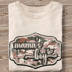 Mom Camo Patches PNG: Mama&#39;s Girl/Boy Sublimation (Digital Download)