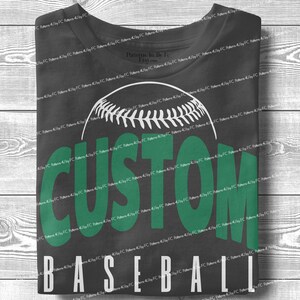 Personalized Baseball Mascot PNG: Custom Team Clipart (Digital Download)