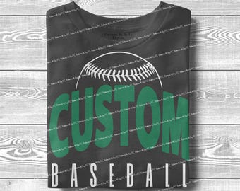 Personalized Baseball Mascot PNG: Custom Team Clipart (Digital Download)