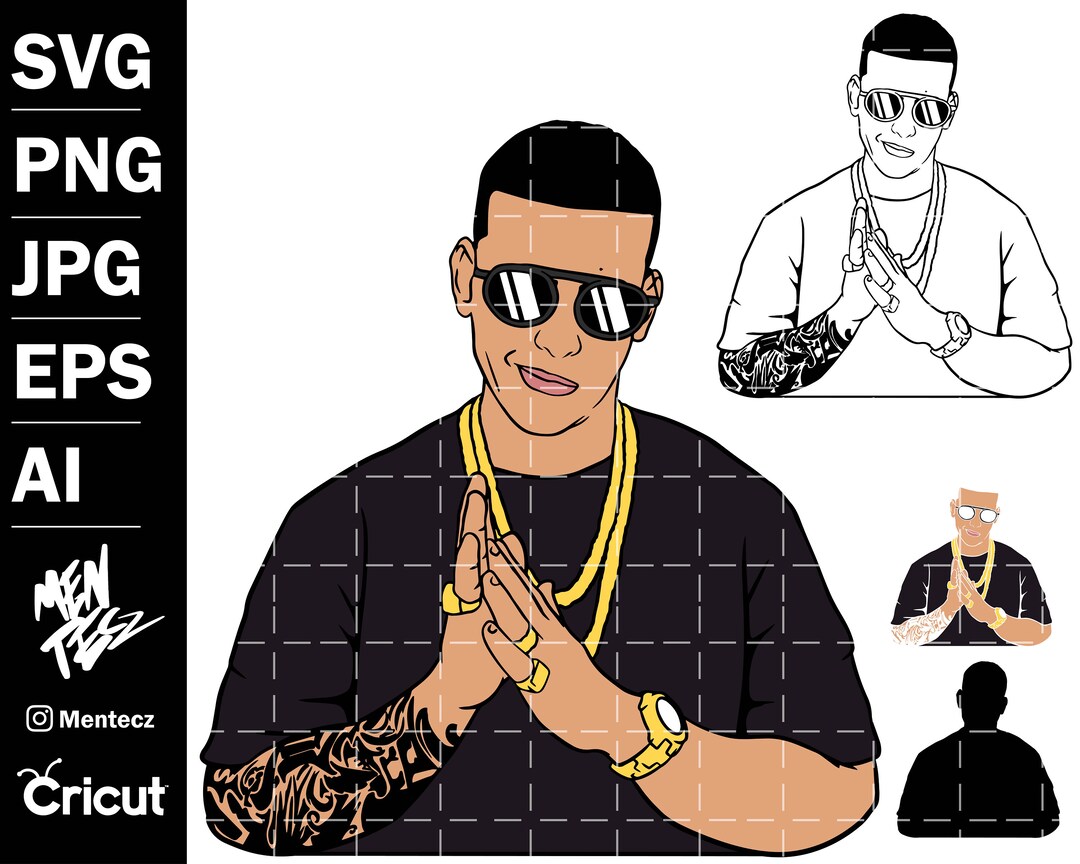 Cuztom Threadz Daddy Yankee T-Shirt Black X-Small
