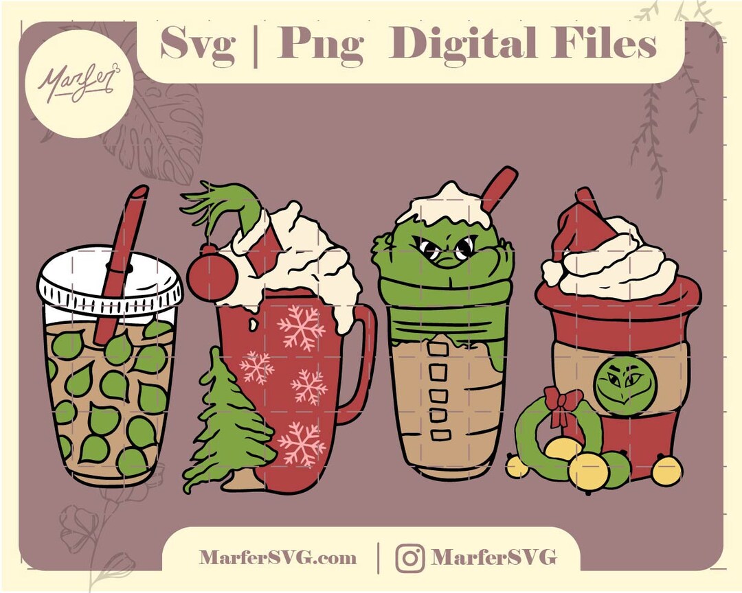 Coffee Drinks Grinch Christmas Svg, Christmas Svg, Grinch Christmas Svg