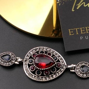 Vintage Victorian antique style crystals bracelet Art Deco style