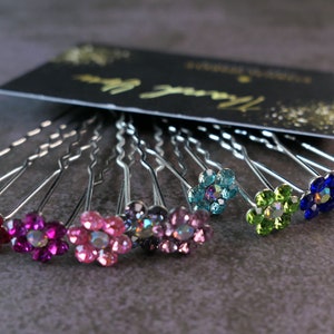 Hair Pins Wedding , Hair Pins for Bun , Set of 6 Hairpins , Hair Pins Flower