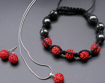 Origami3D Perline e non solo: Parure - Bracciale & Orecchini Sfera Capricho